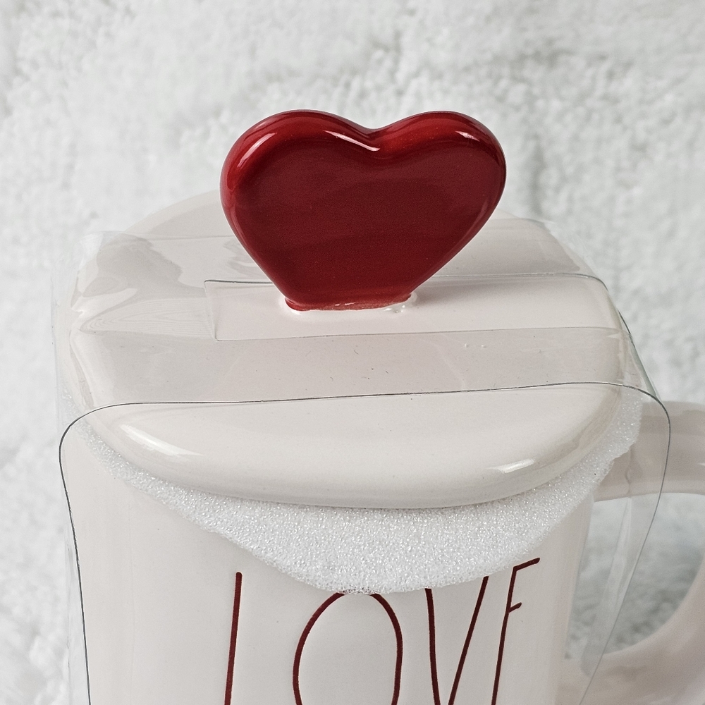 Rae Dunn Mug with Heart Topped Lid - Picture 7 of 8